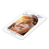 Minimale moderne Arch-foto slaat de Kaart Datum op Magneet (Linkerzijde)