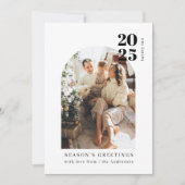 Minimale moderne Arch-serie Feestdagenkaart (Voorkant)