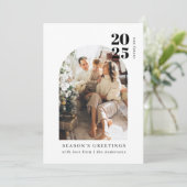 Minimale moderne Arch-serie Feestdagenkaart (Staand voorkant)