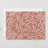 Minimale moderne Arches Terracotta Photo Collage Feestdagenkaart (Achterkant)