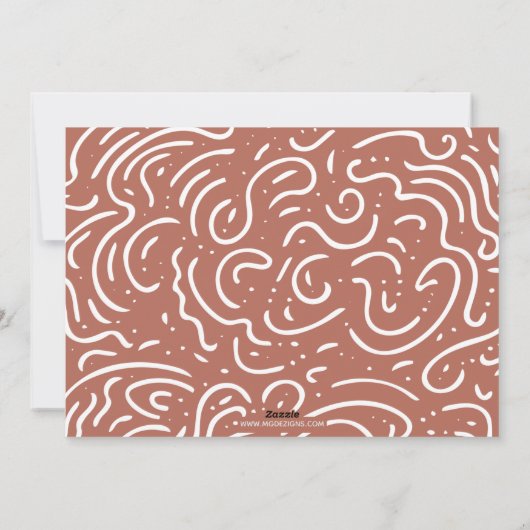 Minimale moderne Arches Terracotta Photo Collage Feestdagenkaart