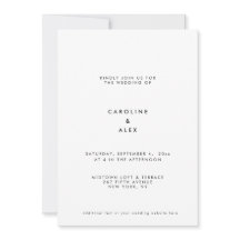 Minimale Moderne Art Deco Typografie Bruiloft Uitn