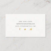 Minimale moderne artistieke Visitekaartjes (Achterkant)