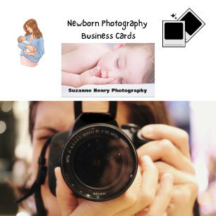 Minimale Moderne Baby voor witte fotografie Visitekaartje