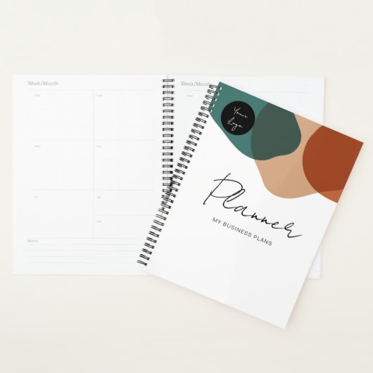 Minimale moderne bedrijfsplanner planner (Display)