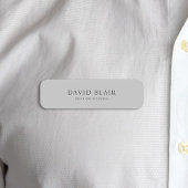 Minimale moderne bedrijfsvoering naamplaatje