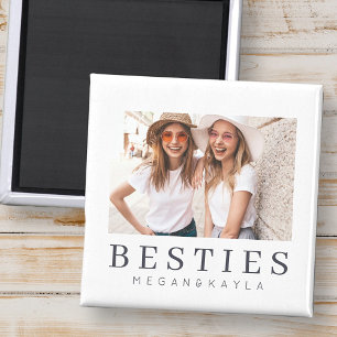 Minimale Moderne Best Friends BFF Foto Magneet