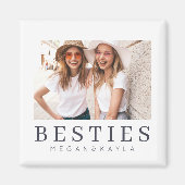 Minimale Moderne Best Friends BFF Foto Magneet (Voorkant)