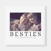 Minimale Moderne Best Friends BFF Foto Magneet (Voorkant)