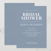 Minimale, moderne, blauw-tandheelkundige douchetoe kaart (Voorkant / Achterkant)