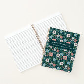 Minimale Moderne Bloemen Notitieboek (Binnen)