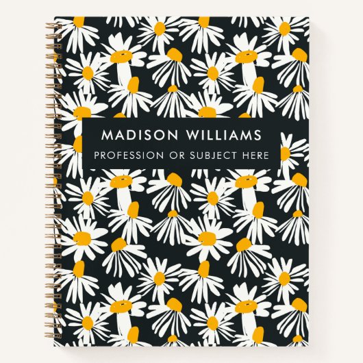 Minimale Moderne Bloemen Notitieboek (Voorkant)