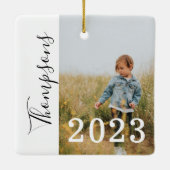 Minimale moderne blote Manuscript van de Familiena Keramisch Ornament (Achterkant)