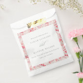 Minimale Moderne Blush Paisley Typography Wedding Bedankzakje (Gezegeld)