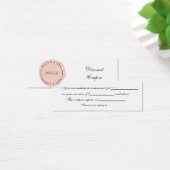 Minimale Moderne Blush Salon en Spa Discount Kaart (Bureau)