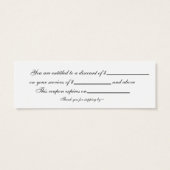 Minimale Moderne Blush Salon en Spa Discount Kaart (Achterkant)