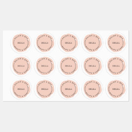 Minimale Moderne Blush Salon en Spa Labels
