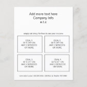 Minimale moderne blush salon spa Coupons Flyer (Achterkant)