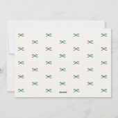 Minimale moderne boog boven alle liefde kerstfoto feestdagenkaart (Achterkant)