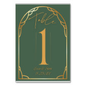 Minimale moderne boog bruiloft | Olijven & Goud Kaart (Voorkant)