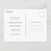 Minimale moderne boogfoto Opslaan Datum Briefkaart (Achterkant)
