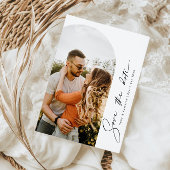 Minimale moderne boogfoto Opslaan Datum invullen Kaart