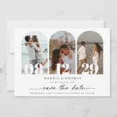 Minimale moderne boogfoto Opslaan Datum invullen Kaart (Voorkant)