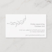 Minimale moderne botanische tekening informatiekaartje (Voorkant)