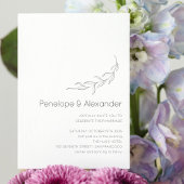 Minimale moderne botanische tekening kaart