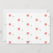 Minimale moderne bovenal liefde kerstfoto feestdagenkaart (Achterkant)