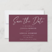 Minimale moderne bruiloft save the date (Voorkant)