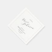 Minimale Moderne Bruiloft Servet | Toekomstige Mev (Hoek)