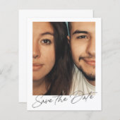 Minimale moderne budgetfoto opslaan Datum (Voorkant / Achterkant)