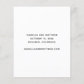 Minimale moderne budgetfoto opslaan Datum (Achterkant)