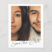 Minimale moderne budgetfoto opslaan Datum (Voorkant)