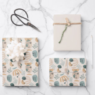 Minimale moderne cadeaupapiervellen inpakpapier vel