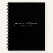 Minimale moderne Calligrafie-laptop Notitieboek (Voorkant)