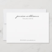 Minimale moderne Calligrafie Professional Notitiekaartje (Voorkant)