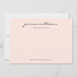 Minimale moderne Calligrafie Professional Notitiekaartje