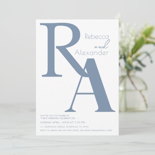 Minimale Moderne Calligrafie Weddenschap Kaart (Staand voorkant)