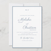 Minimale Moderne Calligrafie Weddenschap Kaart (Voorkant)