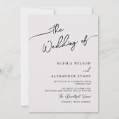Minimale Moderne Calligrafie Weddenschap Kaart (Voorkant)