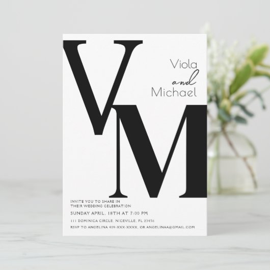 Minimale Moderne Calligrafie Weddenschap Kaart (Staand voorkant)