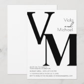 Minimale Moderne Calligrafie Weddenschap Kaart (Voorkant / Achterkant)