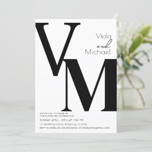 Minimale Moderne Calligrafie Weddenschap Kaart
