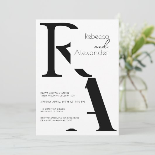 Minimale Moderne Calligrafie Weddenschap Kaart (Staand voorkant)