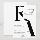 Minimale Moderne Calligrafie Weddenschap Kaart (Voorkant / Achterkant)