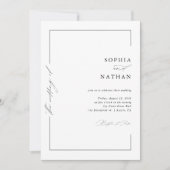 Minimale Moderne Calligrafie Weddenschap Kaart (Voorkant)