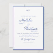 Minimale Moderne Calligrafie Weddenschap Kaart (Voorkant)