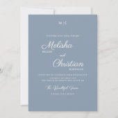Minimale Moderne Calligrafie Weddenschap Kaart (Voorkant)